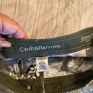 Craft & Barrow Leaf print skort Sz 8